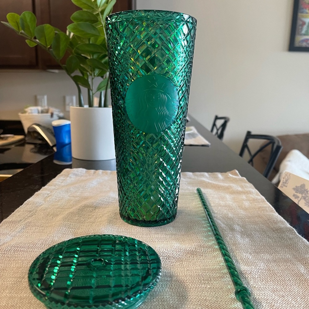 Emerald green ice Starbucks Tumbler